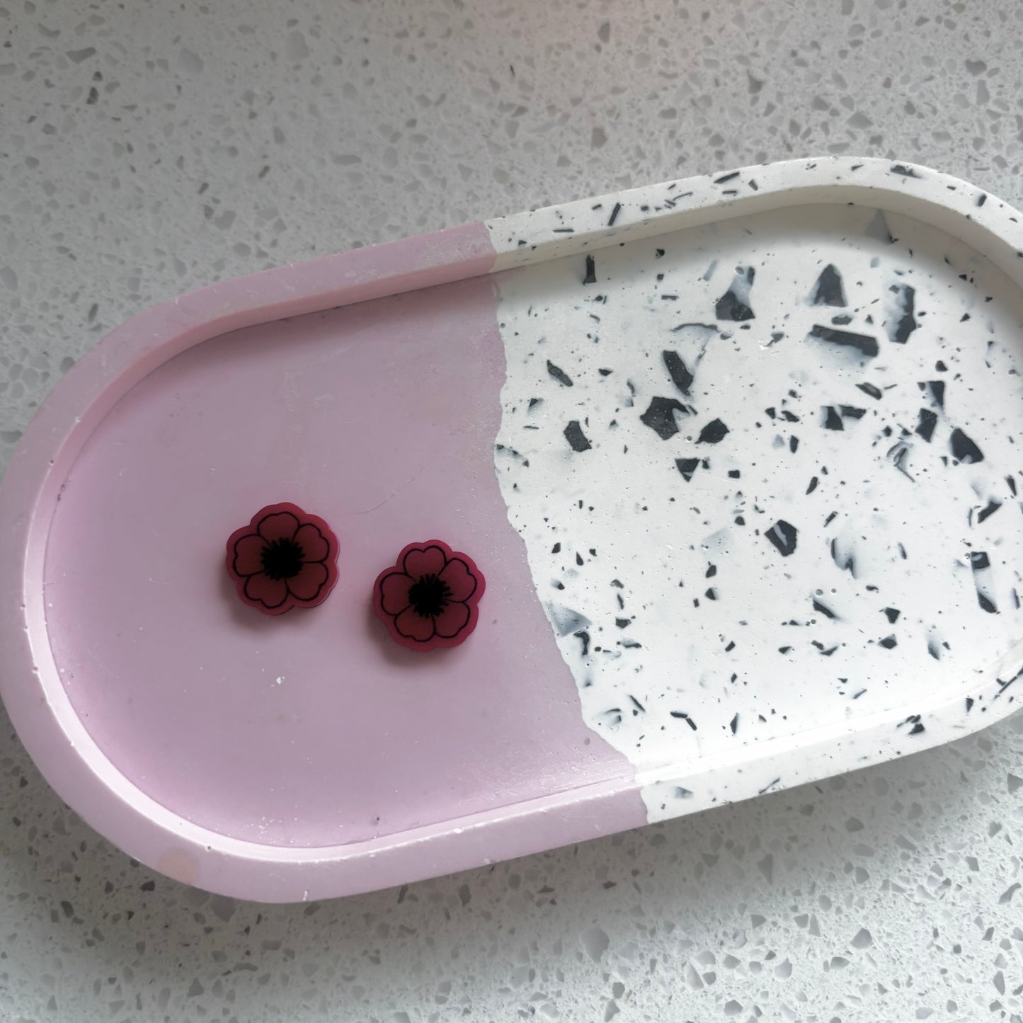 Anzac Day Poppy Studs