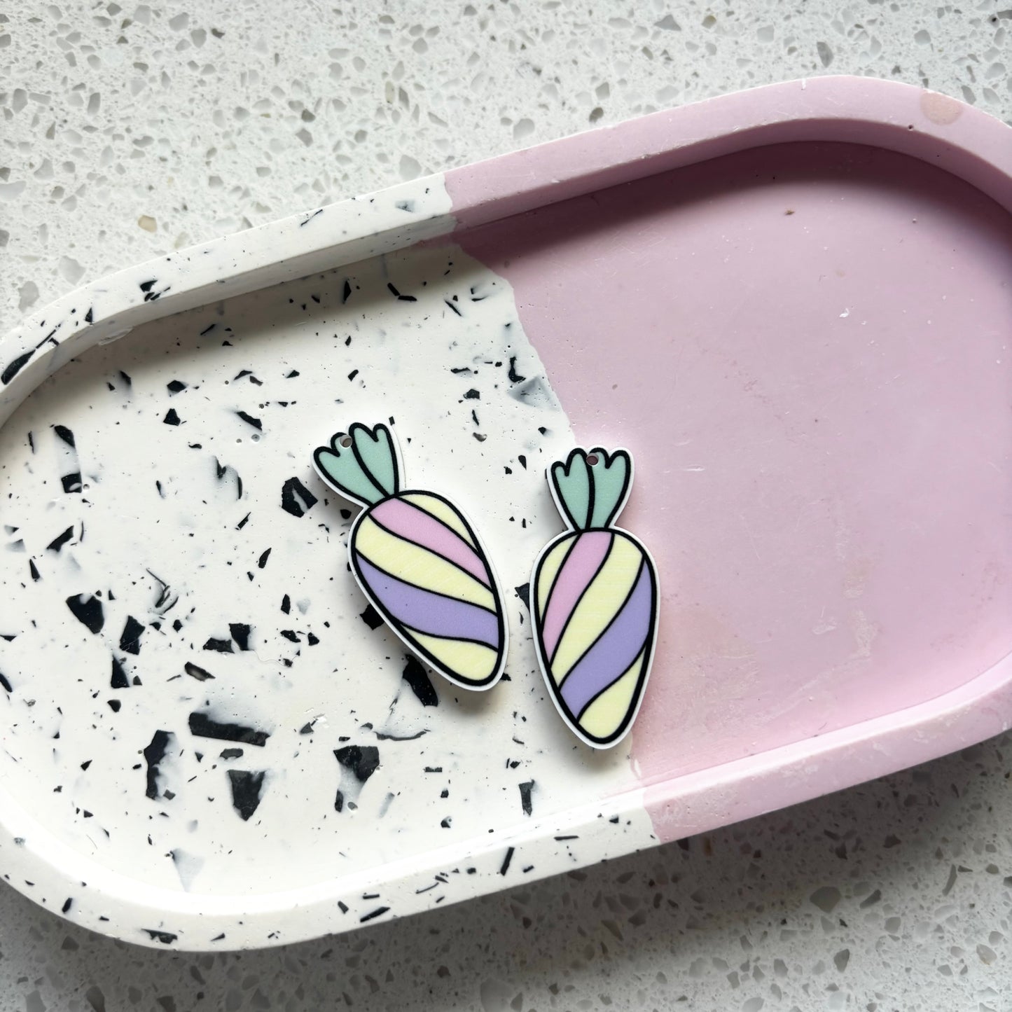 Pastel Carrot Dangles