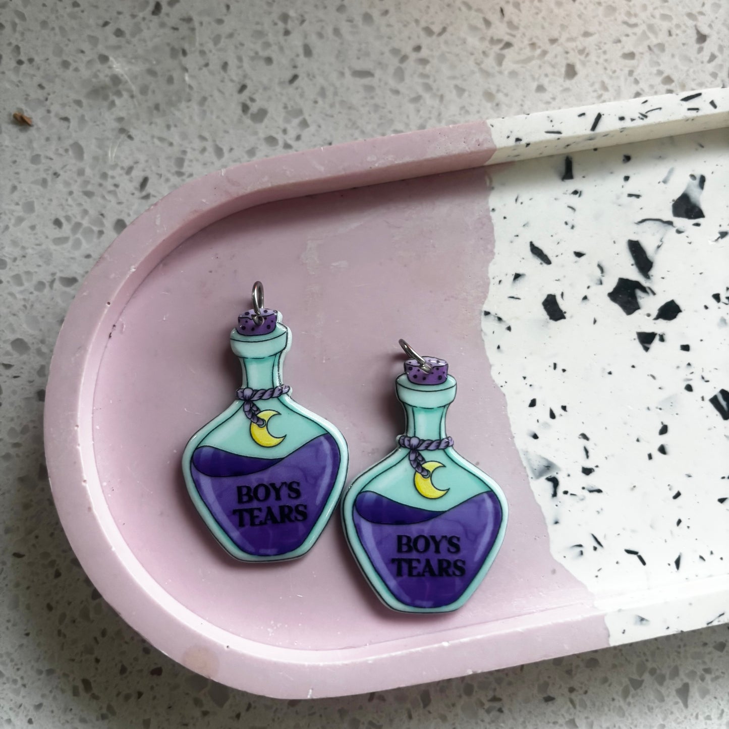 Boy’s Tears Purple Dangles