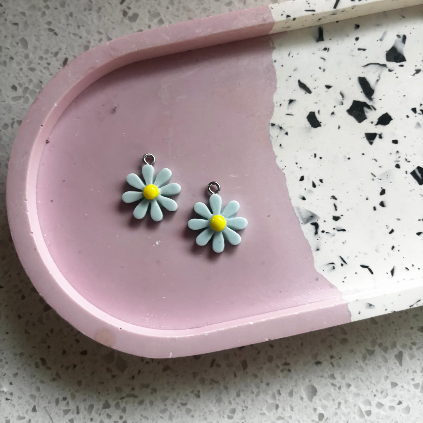 Blue Daisy Dangles
