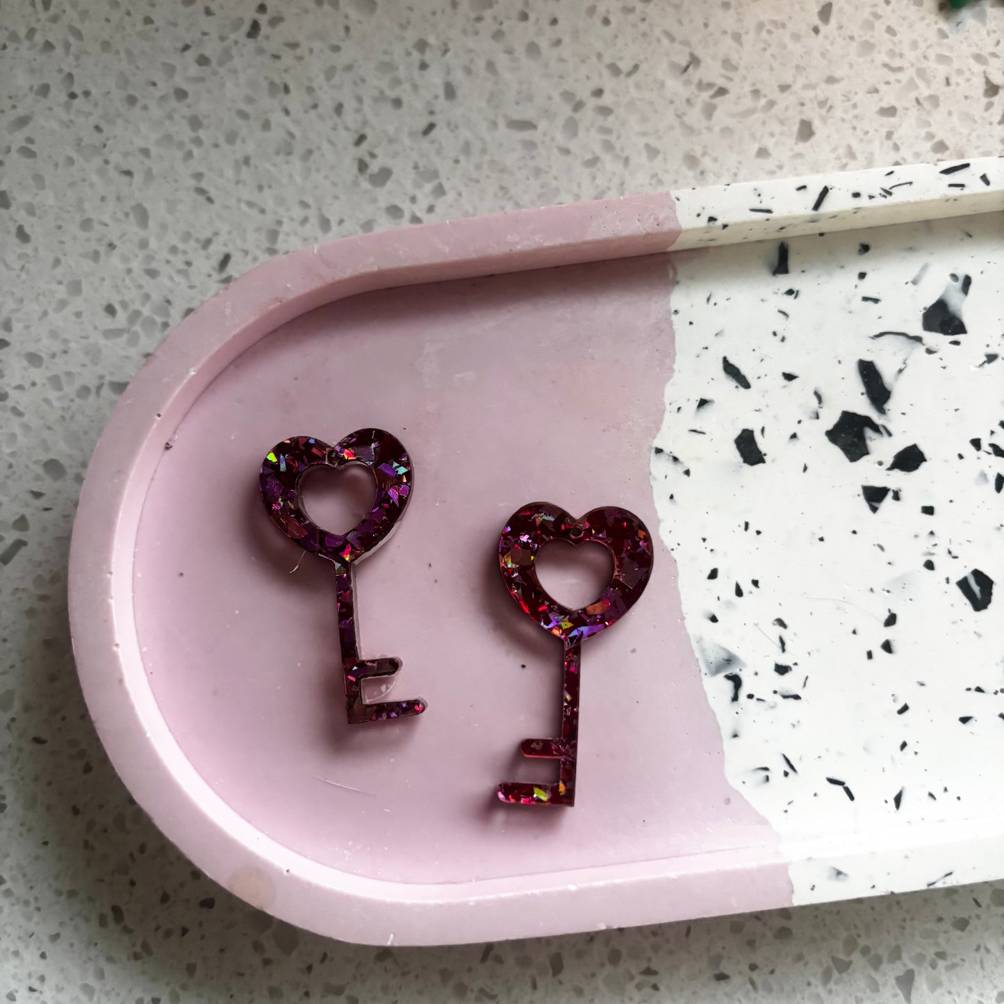 Valentine's Day Key Dangles