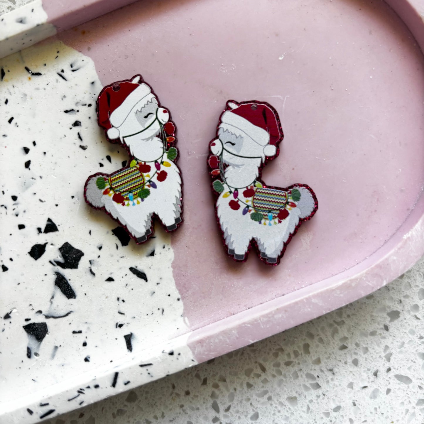 Christmas Llama Dangles
