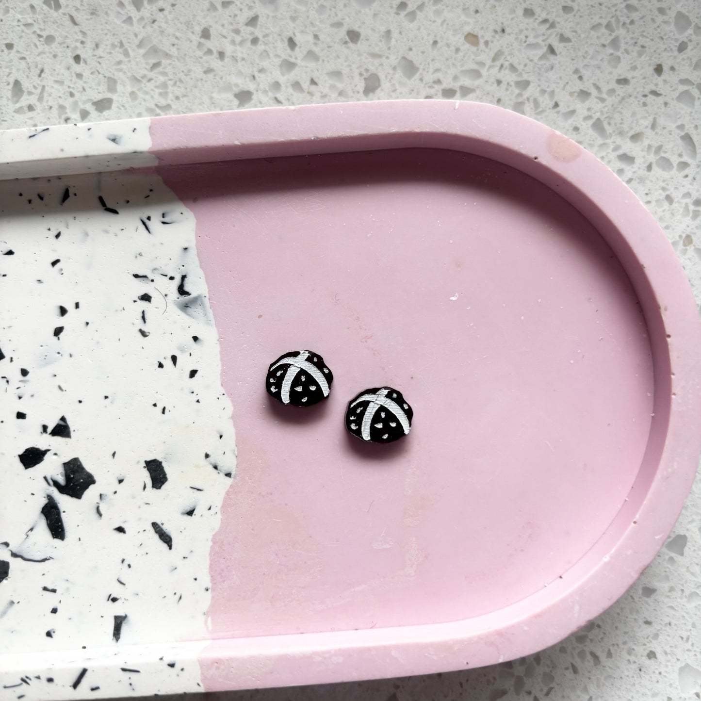 Hot Cross Bun Studs
