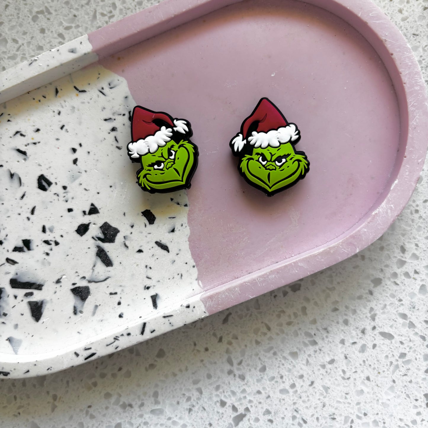 Grinch Silicone Beads - 2 Pack