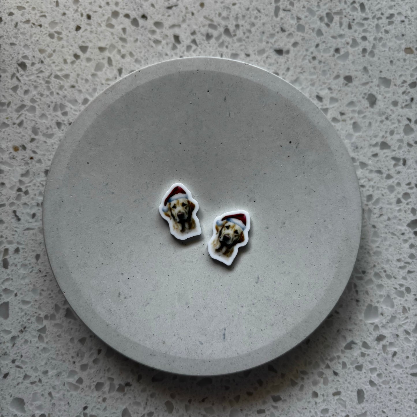 christmas dog studs