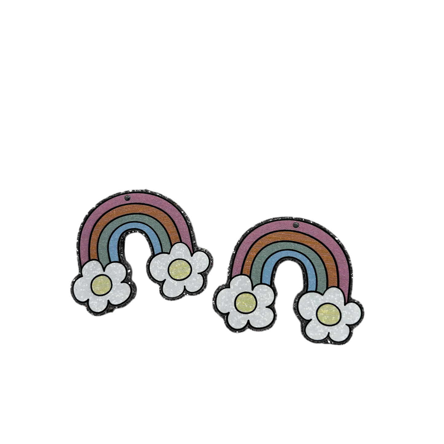 rainbow earring dangle blanks