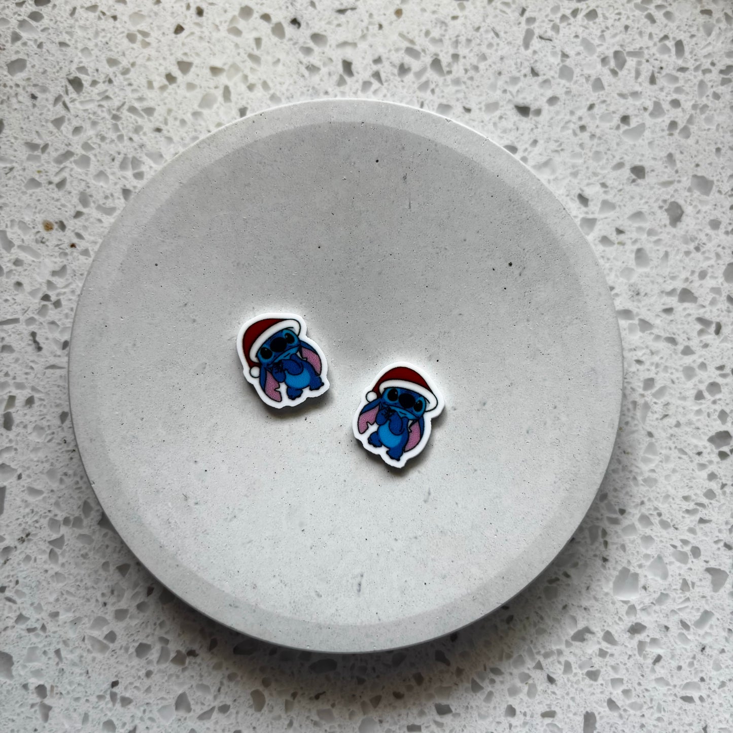 stitch santa studs