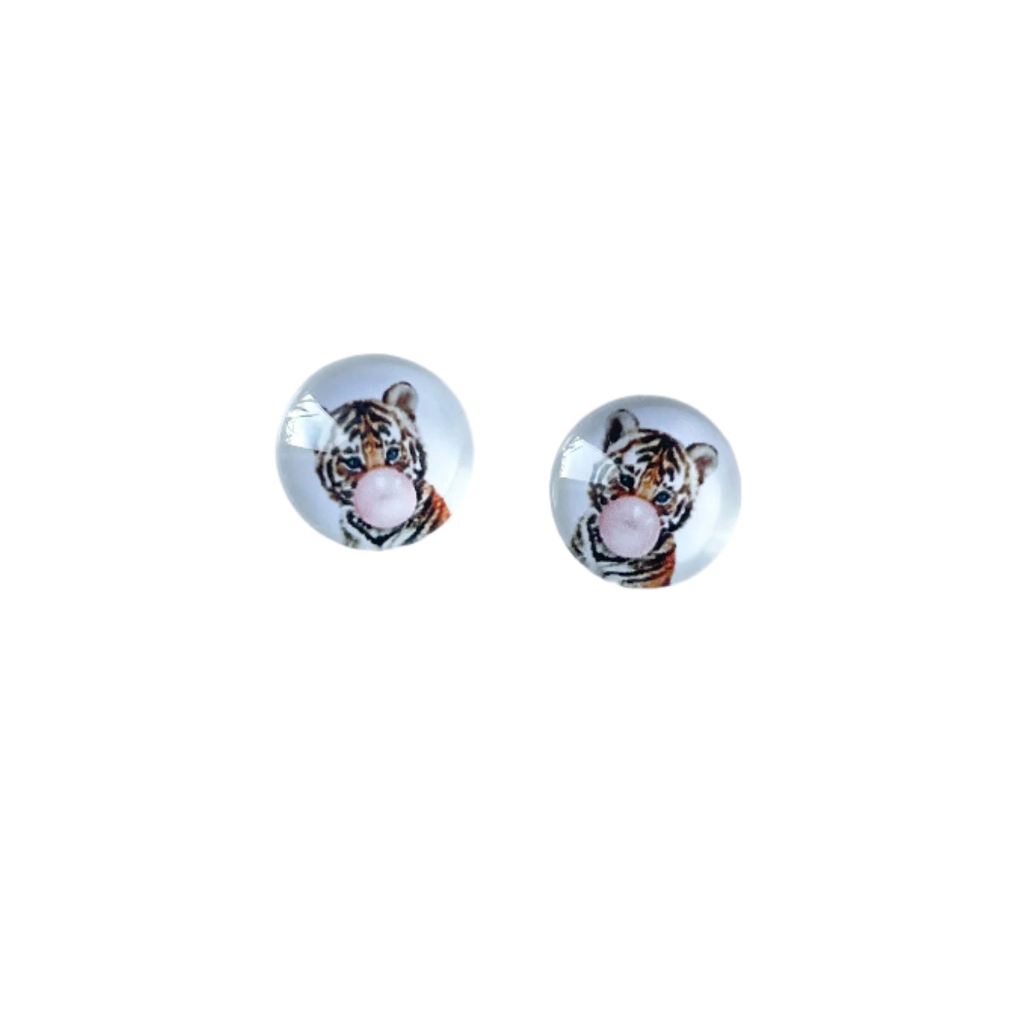 Tiger Glass Dome Studs