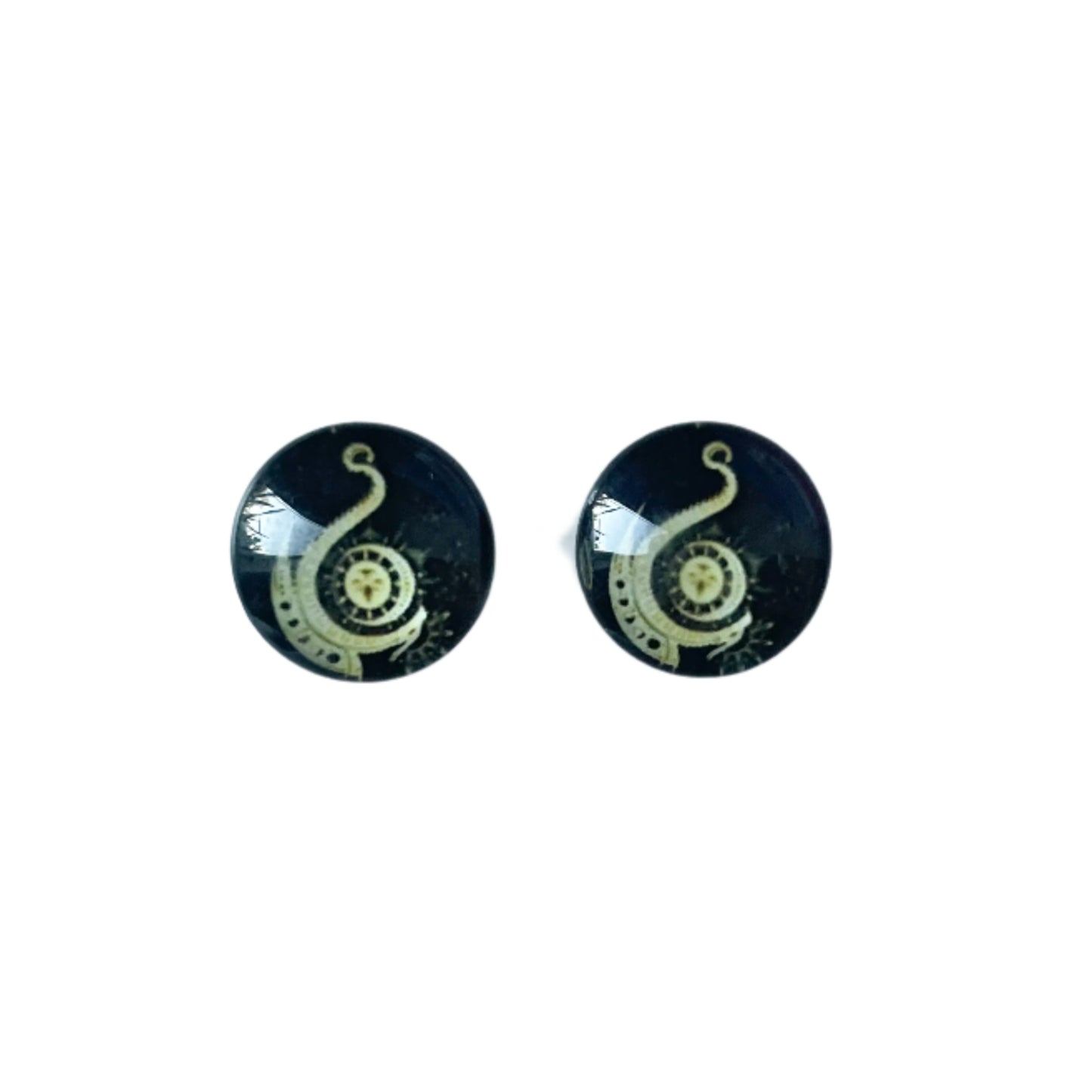 Star And Moon Dome Studs