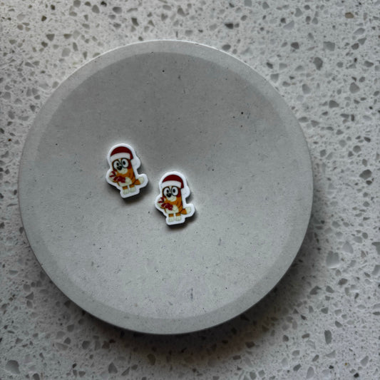 Bingo Christmas Planar Studs