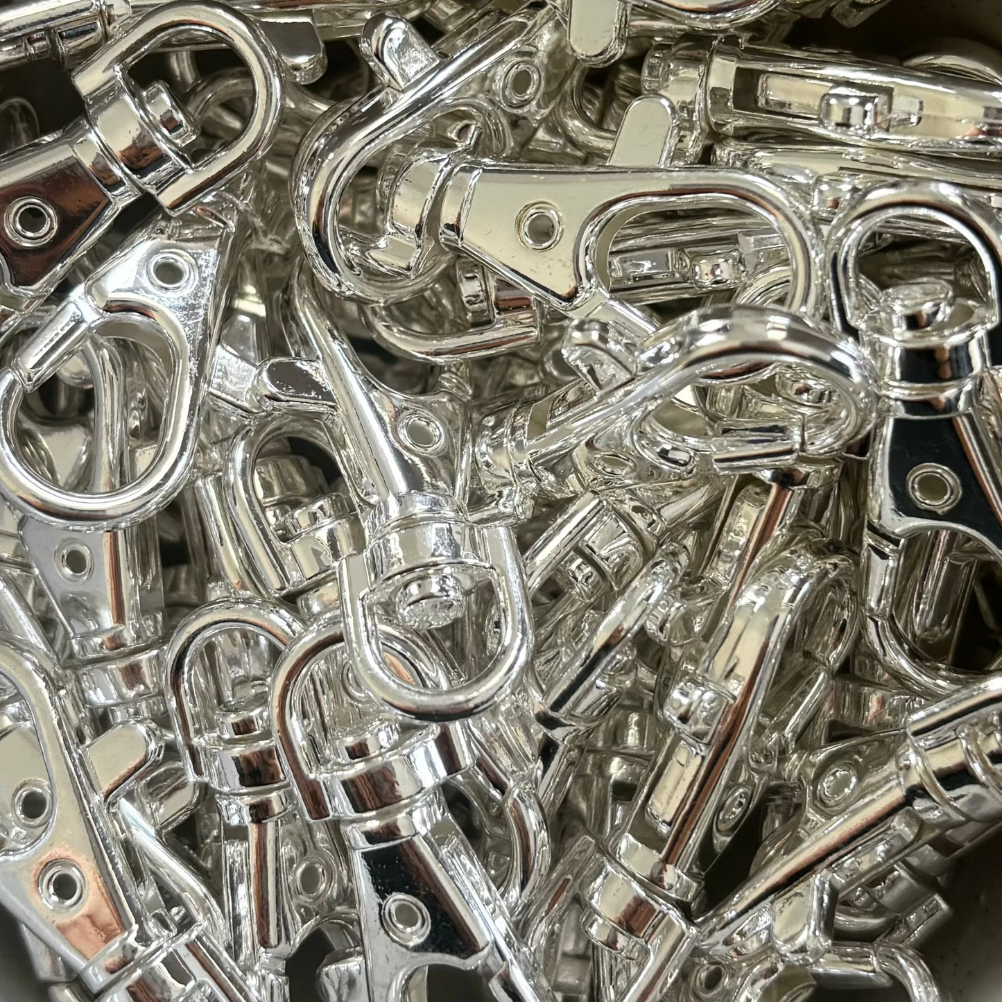 40mm silver clasps