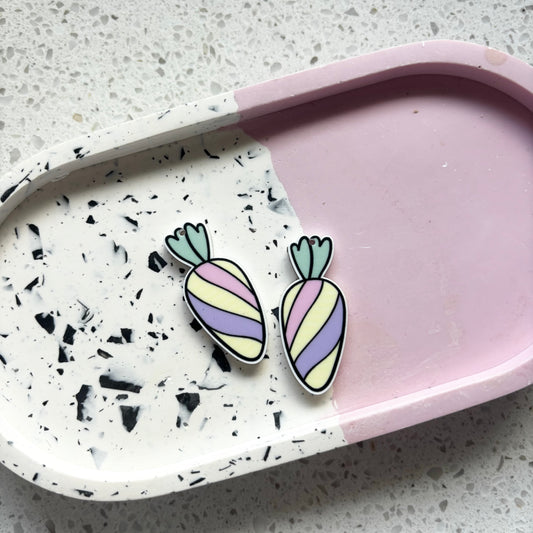 Pastel Carrot Dangles