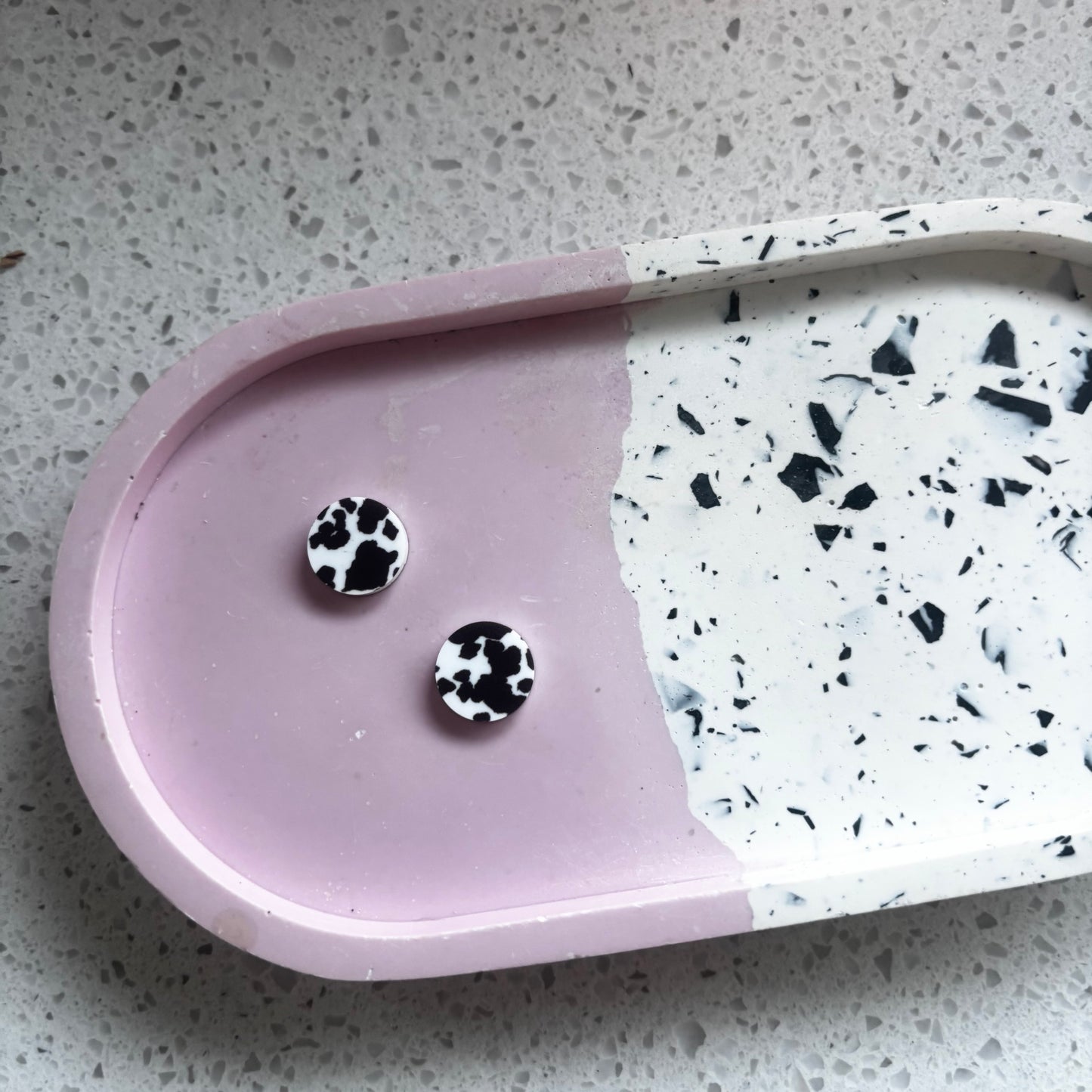 Cow Print Studs