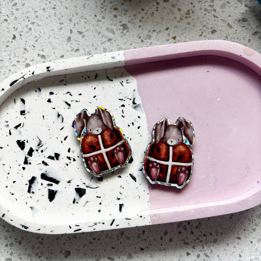 Hot Cross Bun Dangles