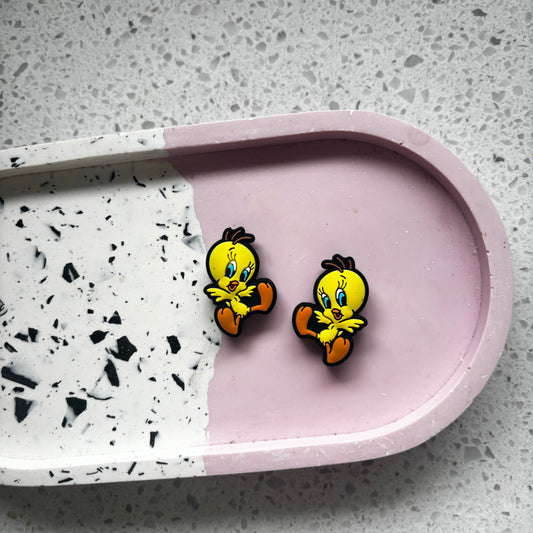 Tweety Bird Silicone Beads - 2 Pack