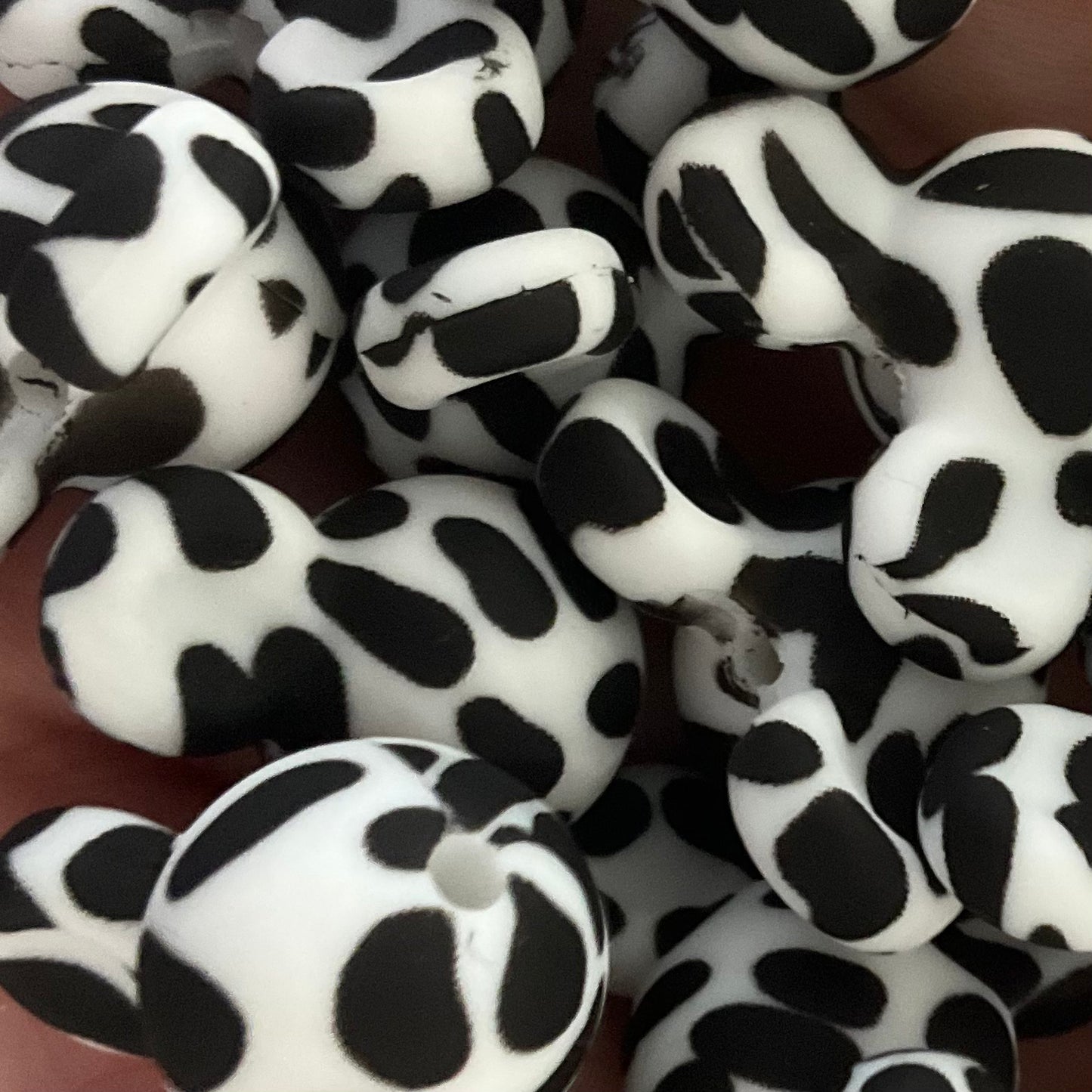 Cow Mouse Head Silicone Beads - 5 Pack