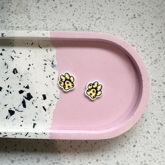 Paw Print Resin Planar Studs