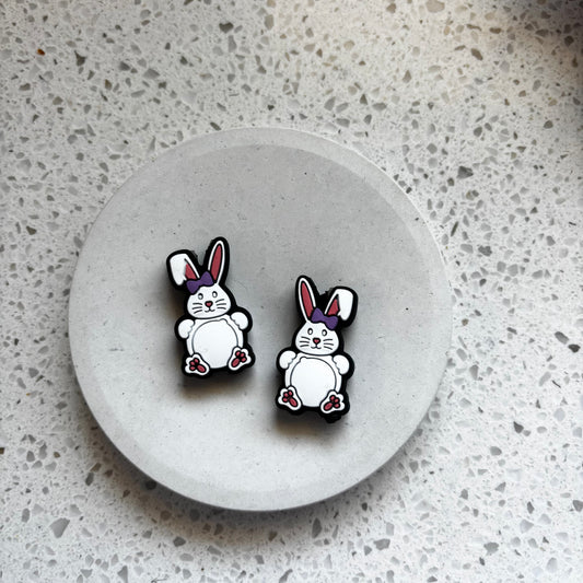 Easter Bunny Silicone Beads - 2 Pack