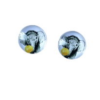 Elephant Glass Dome Studs