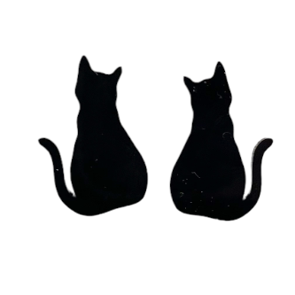 Black Cat Studs