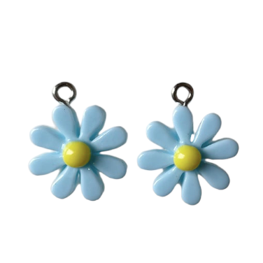 Blue Daisy Dangles