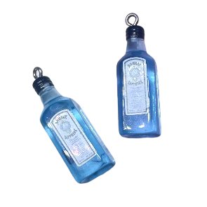 Blue Gin Alcohol Bottles