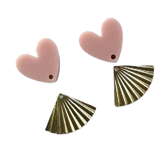 Blush Heart Dangles