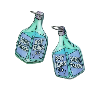 Boy’s Tears Bottle Dangles