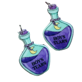 Boy’s Tears Purplr Dangles