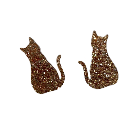 Cat Studs - Glitter