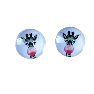 Giraffe Glass Dome Studs