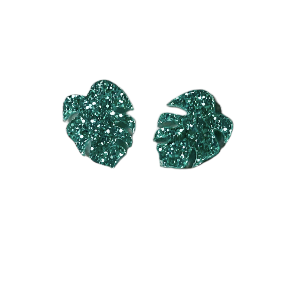 Monstera Leaf Earring Studs