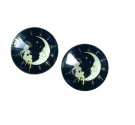 Moon Angel Glass Dome Studs