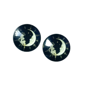 Moon Glass Dome Studs