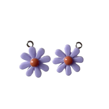 Purple Daisy Dangles