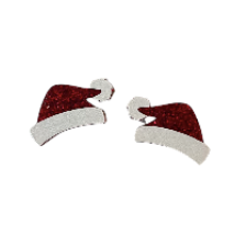 Santa Hat Studs