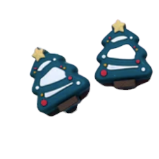 Christmas Tree Silicone Christmas Beads - 2 Pack