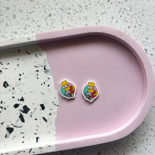 bart simpson studs