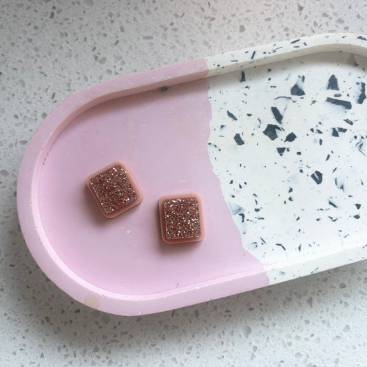glitter studs