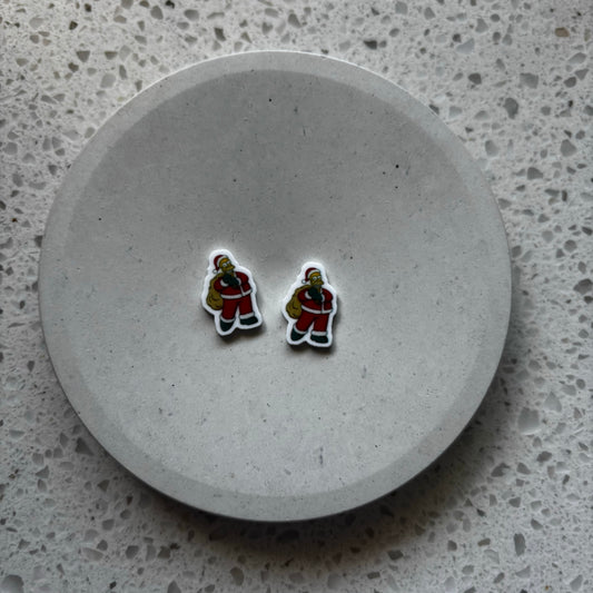 homer xmas studs