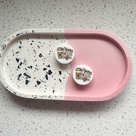 mama needs coffee silicone beads