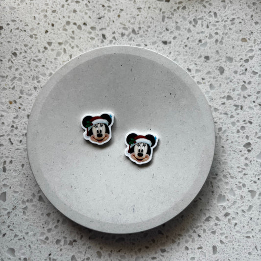 minnie xmas studs