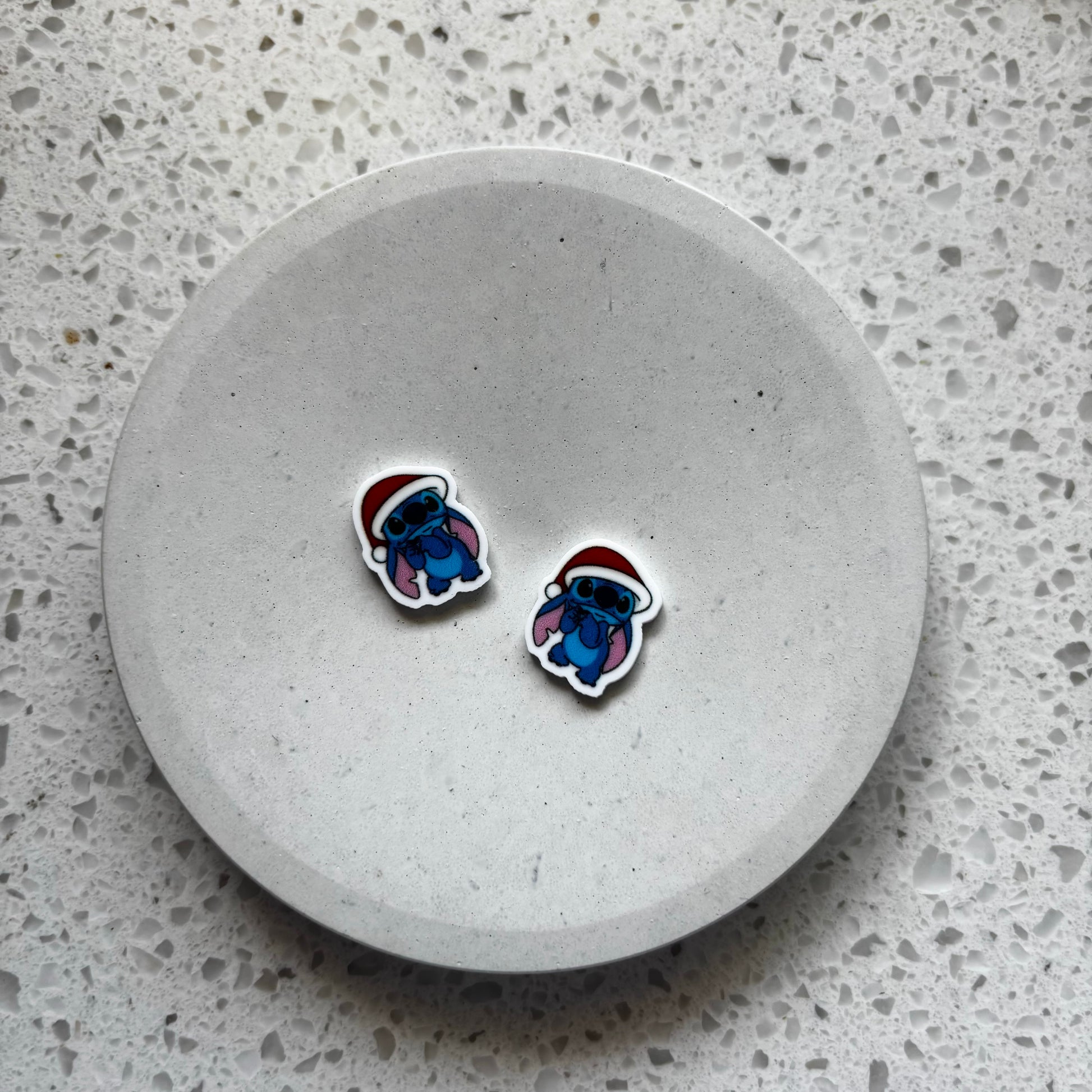 stitch santa studs