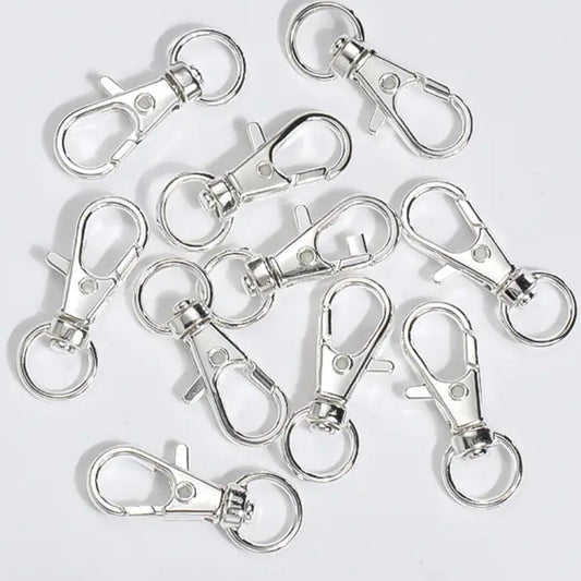 32mm silver lobster keyring clasps