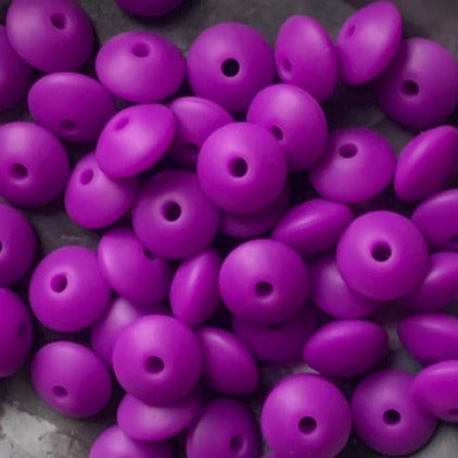 Dark purple - 12x7mm - 10pack