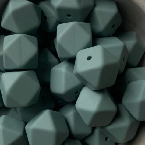 Blue Grey - 17mm Hexagon - 10pack