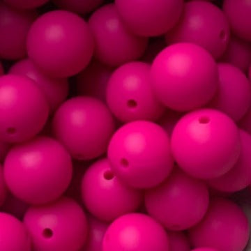 Violet red - 15mm round - 10pack