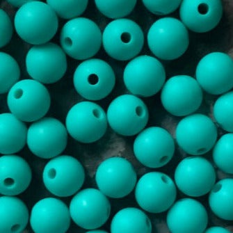 Turquoise - 9mm round - 10pack