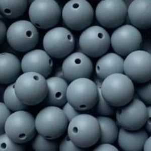 Dark Grey - 12mm round - 10pack