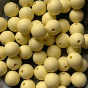 Light yellow - 12mm round - 10pack